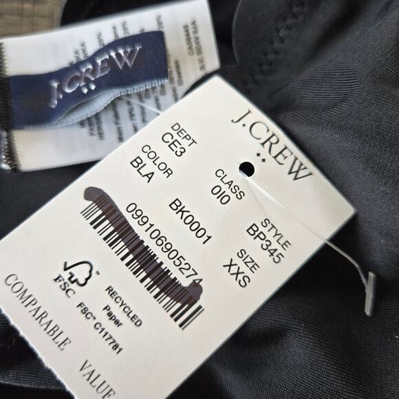 J. Crew Factory Scalloped One-Shoulder Bikini Top Size XXS NWT - Picture 4 of 6